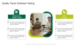 Quality Factor Software Testing In Powerpoint And Google Slides Cpb