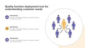 Quality Function Deployment Icon For Understanding Customer Needs