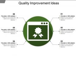 Quality improvement ideas powerpoint slides design