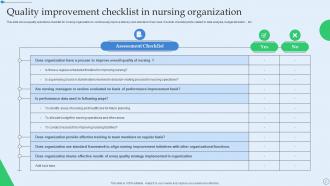 Quality Improvement In Nursing Powerpoint PPT Template Bundles Adaptable Aesthatic