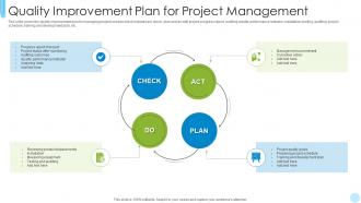 Quality Improvement Plan For Project Management