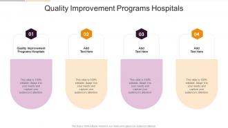 Quality Improvement Programs Hospitals In Powerpoint And Google Slides Cpb