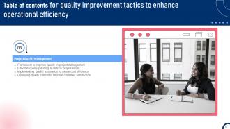 Quality Improvement Tactics To Enhance Operational Efficiency Strategy CD V Adaptable Slides