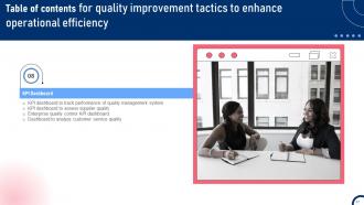 Quality Improvement Tactics To Enhance Operational Efficiency Strategy CD V Professional Ideas