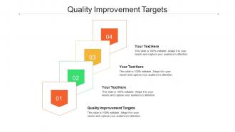 Quality improvement targets ppt powerpoint presentation file show cpb