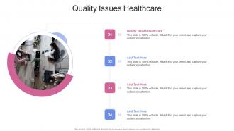 Quality Issues Healthcare In Powerpoint And Google Slides Cpb