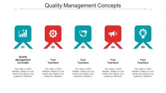Quality management concepts ppt powerpoint presentation icon shapes cpb