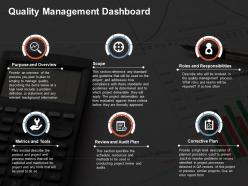 Quality management dashboard powerpoint graphics