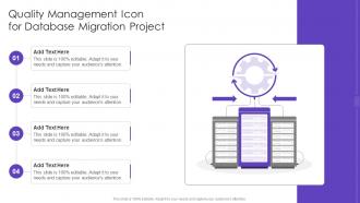 Quality Management Icon For Database Migration Project