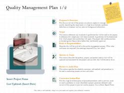 Quality management plan tools that will ppt powerpoint presentation pictures portrait