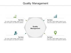 Quality management ppt powerpoint presentation gallery clipart images cpb