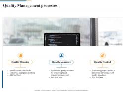 Quality management processes agile software quality assurance model it ppt formats
