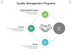 Quality management programs ppt powerpoint presentation professional sample cpb