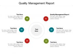Quality management report ppt powerpoint presentation infographics cpb