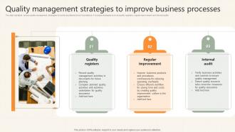 Quality Management Strategies To Improve Business Processes