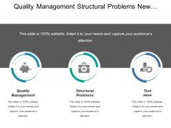 Quality management structural problems new product development commercialization
