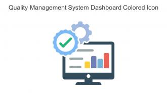 Quality Management System Dashboard Colored Icon In Powerpoint Pptx Png And Editable Eps Format