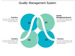 Quality management system ppt powerpoint presentation infographics graphics tutorials cpb