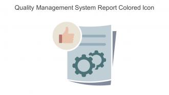 Quality Management System Report Colored Icon In Powerpoint Pptx Png And Editable Eps Format