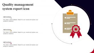 Quality Management System Report Icon