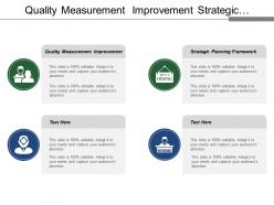 Quality measurement improvement strategic planning framework cooperative network