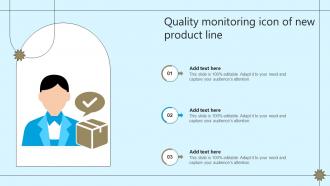 Quality Monitoring Icon Of New Product Line