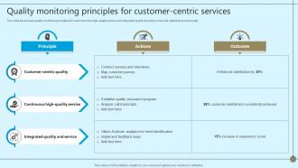Quality Monitoring Principles For Customer Centric Services