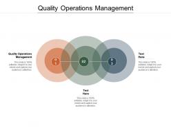 Quality operations management ppt powerpoint presentation slides infographic template cpb