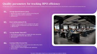 Quality Parameters For Tracking BPO Efficiency