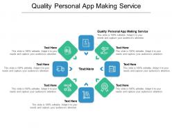 Quality personal app making service ppt powerpoint presentation slides show cpb