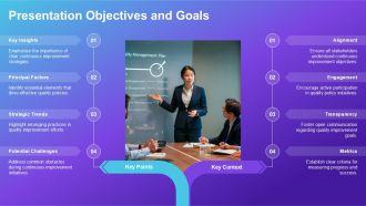 Quality Policy Commitment To Continuous Improvement Goals PPT Sample AT Good Ideas