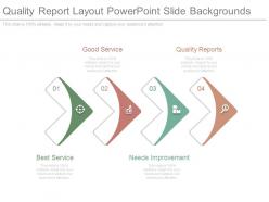 Quality report layout powerpoint slide backgrounds