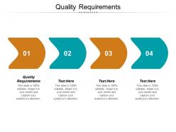Quality requirements ppt powerpoint presentation gallery example topics cpb