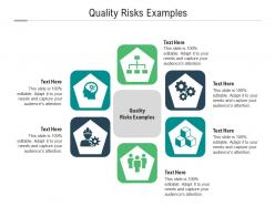 Quality risks examples ppt powerpoint presentation infographic template deck cpb