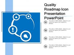 Quality roadmap icon presentation powerpoint