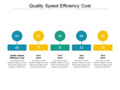 Quality speed efficiency cost ppt powerpoint presentation layouts mockup cpb