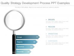 Quality strategy development process ppt examples