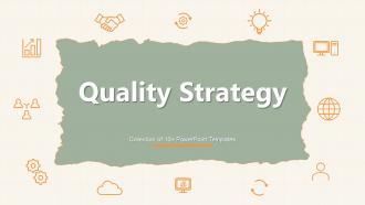 Quality Strategy Powerpoint Ppt Template Bundles