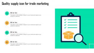 Quality Supply Icon For Trade Marketing