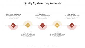 Quality System Requirements In Powerpoint And Google Slides Cpb