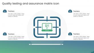 Quality Testing And Assurance Matrix Icon