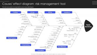 Quality Testing Cause Effect Diagram Risk Management Tool Ppt Summary Demonstration