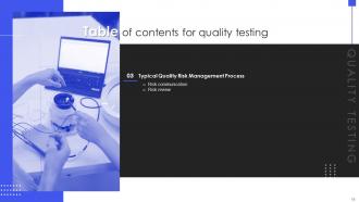Quality Testing Powerpoint Presentation Slides