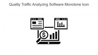 Quality Traffic Analyzing Software Monotone Icon In Powerpoint Pptx Png And Editable Eps Format