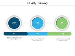 Quality training ppt powerpoint presentation styles design ideas cpb