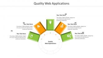 Quality web applications ppt powerpoint presentation file templates cpb