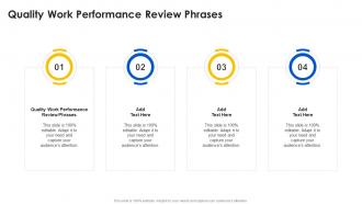 Quality Work Performance Review Phrases In Powerpoint And Google Slides Cpb