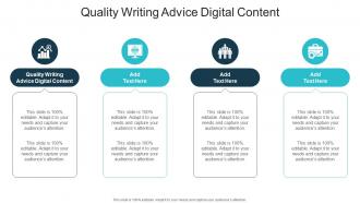 Quality Writing Advice Digital Content In Powerpoint And Google Slides Cpb