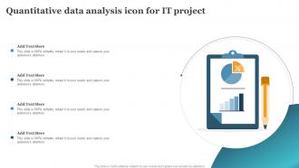 Quantitative Data Analysis Icon For It Project
