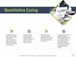 Quantitative easing banknotes lower powerpoint presentation display